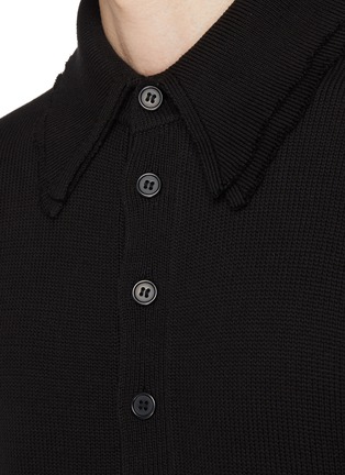  - HELMUT LANG - Destroyed Polo Shirt