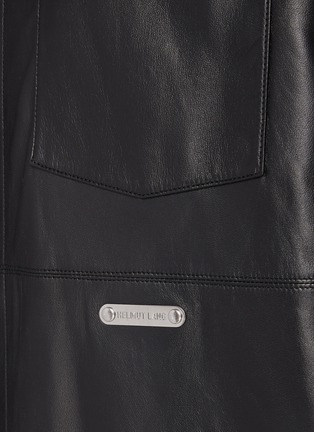  - HELMUT LANG - Hooded Leather Shirt