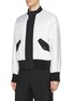 Detail View - Click To Enlarge - HELMUT LANG - Double Layer Silk Bomber Jacket