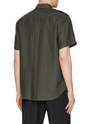 Back View - Click To Enlarge - HELMUT LANG - Epaulette Shirt