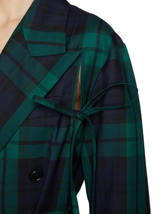  - SETCHU - Eisha Tartan Belted Waist Double Breasted Blazer