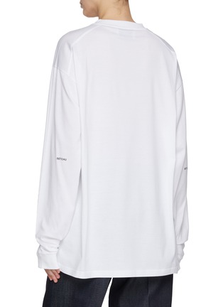 Back View - Click To Enlarge - SETCHU - Origami Cotton Long Sleeve T-shirt