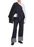 Figure View - Click To Enlarge - SETCHU - Origami Cotton Long Sleeve T-shirt