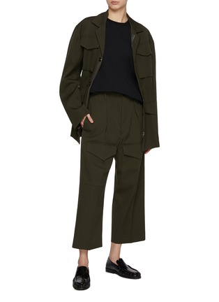 Figure View - Click To Enlarge - SETCHU - Chino Gabardine Pants