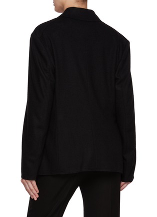 Back View - Click To Enlarge - SETCHU - Slim Double Breasted Cashmere Cotton Blazer