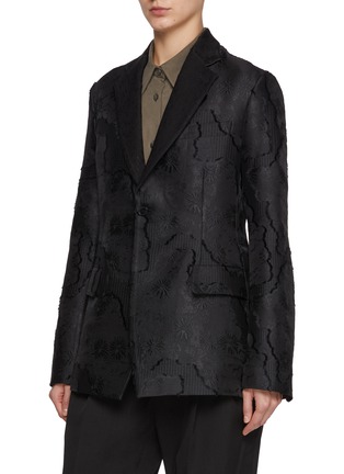 Detail View - Click To Enlarge - SETCHU - Travel Belted Single Breasted Silk Wool Blazer