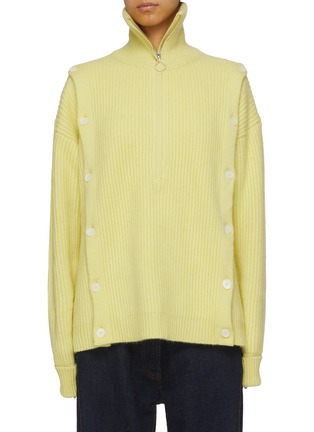 Main View - Click To Enlarge - SETCHU - Side Button Cashmere Sweater