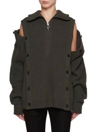 Main View - Click To Enlarge - SETCHU - Side Button Cashmere Sweater