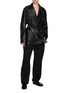 Figure View - Click To Enlarge - SETCHU - Origmai Belted Waist Double Breasted Leather Jacket