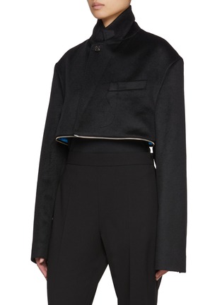 Detail View - Click To Enlarge - SETCHU - Double Zip Cashmere Coat