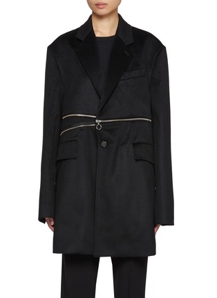 Main View - Click To Enlarge - SETCHU - Double Zip Cashmere Coat