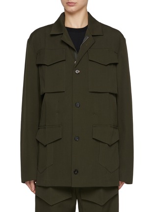 Main View - Click To Enlarge - SETCHU - Safari Origami Gabardine Jacket