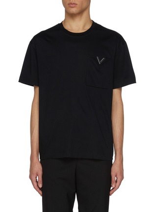 Main View - Click To Enlarge - VALENTINO GARAVANI - V Pocket Cotton T-shirt