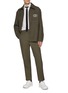 Figure View - Click To Enlarge - VALENTINO GARAVANI - Prince Of Wales V Logo Virgin Wool Cotton Jacket