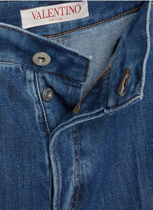  - VALENTINO GARAVANI - V Back Pocket Medium Wash Denim Shorts