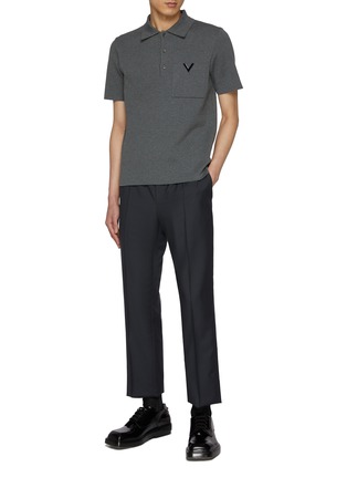 Figure View - Click To Enlarge - VALENTINO GARAVANI - Elasticated Drawstring Trousers