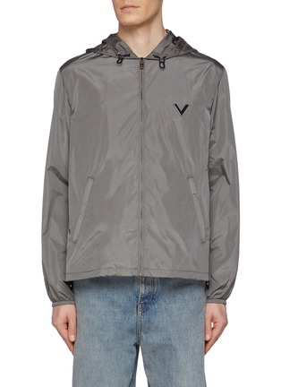 Main View - Click To Enlarge - VALENTINO GARAVANI - Extra light V-Logo Cotton Windbreaker