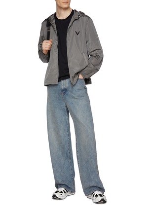Figure View - Click To Enlarge - VALENTINO GARAVANI - Extra light V-Logo Cotton Windbreaker