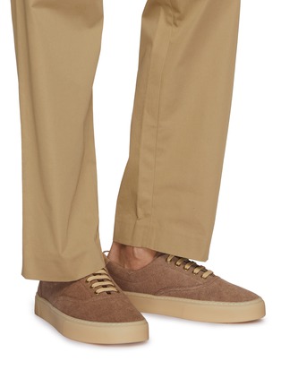 Figure View - Click To Enlarge - BRUNELLO CUCINELLI - Canvas Sneakers
