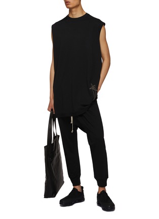 Figure View - Click To Enlarge - RICK OWENS  - x Champion Prisoner Logo Drawstring Sweatpants