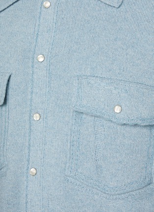  - BARRIE - Distressed Cashmere Cotton Shirt Jacket