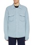 Main View - Click To Enlarge - BARRIE - Distressed Cashmere Cotton Shirt Jacket