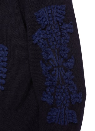  - BARRIE - Floral Intarsia Cashmere Cardigan