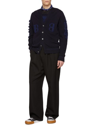BARRIE | Floral Intarsia Cashmere Cardigan