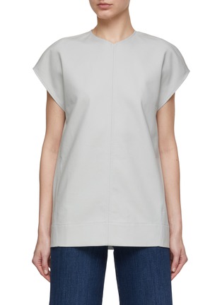 Main View - Click To Enlarge - TOTEME - Twisted Seam Cap Sleeve Top