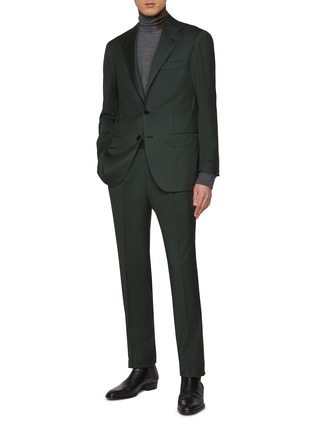 Figure View - Click To Enlarge - RING JACKET - Single Breasted Notch Lapel Wool Suit