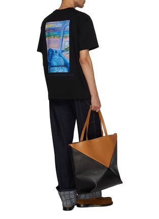 Figure View - Click To Enlarge - JW ANDERSON - Anchor Embroidery Logo Print Cotton T-Shirt