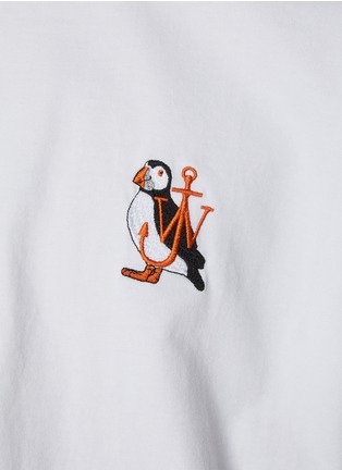  - JW ANDERSON - Puffin Anchor Embroidery Logo Cotton T-Shirt