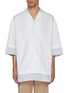Main View - Click To Enlarge - JW ANDERSON - Double Layer Cotton Shirt