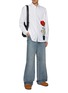 Figure View - Click To Enlarge - JW ANDERSON - Floral Embroidery Cotton Oxford Shirt