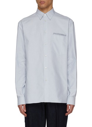 Main View - Click To Enlarge - JW ANDERSON - Logo Pocket Cotton Shirt