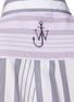  - JW ANDERSON - Irregular Stripes Logo Cotton Poplin Shirt