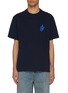 Main View - Click To Enlarge - JW ANDERSON - Anchor Patchwork Logo Cotton T-Shirt