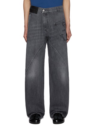 Main View - Click To Enlarge - JW ANDERSON - Embroidered Pocket Workwear Jeans