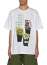 Main View - Click To Enlarge - JW ANDERSON - Oversized Slogan Print Cotton T-Shirt
