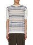 Main View - Click To Enlarge - MISSONI - Raschel Insert Cotton T-Shirt