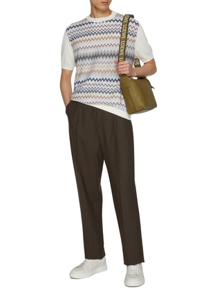 Figure View - Click To Enlarge - MISSONI - Raschel Insert Cotton T-Shirt