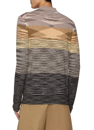 Back View - Click To Enlarge - MISSONI - Diamond  Spirited Wool Polo