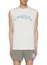 Main View - Click To Enlarge - SATISFY - MothTech™ Vintage Logo Graphic Cotton Muscle Tank