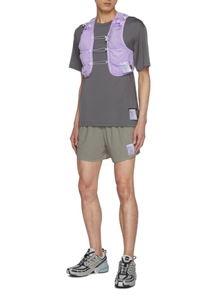 Figure View - Click To Enlarge - SATISFY - Space-O™ Perforated Drawstring Shorts