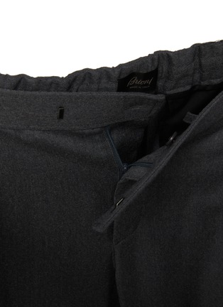 Detail View - Click To Enlarge - BRIONI - Melbourne Drawstring Waist Wool Jogger Pants