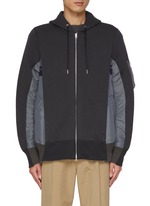 トップス sacai THE STORESPONGE SWEAT HOODIE 20SS SACAI SPONG SWEAT HOODIE NAVY KHAKI NEW SEASON PARLOUR X