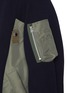  - SACAI - Sponge Sweat Nylon Insert Zip Up Hoodie
