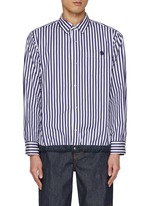 SACAI | x Thomas Mason Striped Elasticated Hem Cotton Shirt