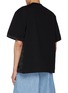 Back View - Click To Enlarge - SACAI - Nylon Insert Cotton T-shirt