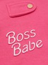Detail View - Click To Enlarge - MOSHIQA - Boss Babe Dog Sweatshirt — Extra Small